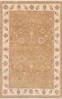 Traditional Ivory Area rug 3x5 Indian Hand-knotted 223800