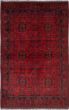 Traditional  Tribal Red Area rug 4x6 Afghan Hand-knotted 236236