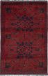 Geometric  Tribal Red Area rug 3x5 Afghan Hand-knotted 236325