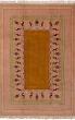 Traditional Brown Area rug 5x8 Turkish Hand-knotted 245481