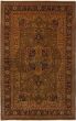 Bordered  Traditional Green Area rug 5x8 Indian Hand-knotted 271942