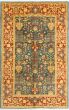 Bordered  Traditional Blue Area rug 5x8 Afghan Hand-knotted 280371