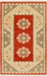 Bordered  Traditional Brown Area rug 3x5 Turkish Hand-knotted 293963