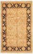 Bordered  Traditional Blue Area rug 5x8 Pakistani Hand-knotted 330715