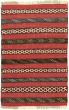 Carved  Tribal Red Area rug 3x5 Turkish Hand-knotted 334925