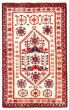 Bordered  Traditional Ivory Area rug 3x5 Turkish Hand-knotted 343277