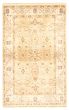 Bordered  Traditional Green Area rug 5x8 Indian Hand-knotted 344264