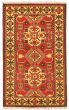 Bordered  Traditional Red Area rug 3x5 Afghan Hand-knotted 347193