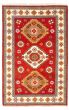 Bordered  Traditional Red Area rug 3x5 Indian Hand-knotted 347323