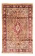 Bordered  Traditional Brown Area rug 3x5 Indian Hand-knotted 348842