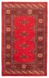 Bordered  Traditional Red Area rug 3x5 Pakistani Hand-knotted 360049