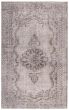 Bordered  Traditional Grey Area rug 5x8 Turkish Hand-knotted 362447