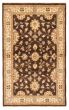Bordered  Traditional Brown Area rug 4x6 Pakistani Hand-knotted 362636