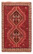 Bordered  Traditional Red Area rug 3x5 Turkish Hand-knotted 369177