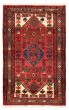 Bordered  Traditional Red Area rug 3x5 Persian Hand-knotted 371099