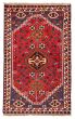 Bordered  Traditional Red Area rug 3x5 Persian Hand-knotted 372967