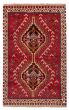 Bordered  Traditional Red Area rug 3x5 Persian Hand-knotted 372976