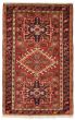 Bordered  Traditional Red Area rug 3x5 Persian Hand-knotted 373558