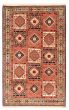 Bordered  Traditional Brown Area rug 5x8 Persian Hand-knotted 373707