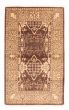 Bordered  Transitional Brown Area rug 3x5 Pakistani Hand-knotted 380049