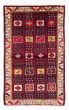 Bordered  Tribal Red Area rug 4x6 Turkish Hand-knotted 381106