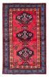 Bordered  Tribal Red Area rug 3x5 Turkish Hand-knotted 381457