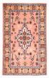 Bordered  Traditional Pink Area rug 3x5 Persian Hand-knotted 382594