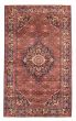 Bordered  Traditional Red Area rug 4x6 Persian Hand-knotted 385046