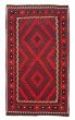 Bordered  Geometric Red Area rug 6x9 Turkish Flat-Weave 385738