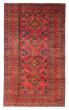 Tribal Red Area rug 3x5 Afghan Hand-knotted 406113