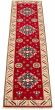 Bordered  Traditional Red Runner rug 10-ft-runner Indian Hand-knotted 314290