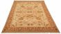 Bordered  Traditional Ivory Area rug 8x10 Turkish Hand-knotted 293211