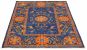 Bordered  Transitional Blue Area rug 5x8 Pakistani Hand-knotted 310716