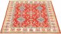 Bordered  Traditional Red Area rug 4x6 Afghan Hand-knotted 328918