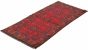 Afghan Finest-Khal-Mohammadi 2'10" x 6'2" Hand-knotted Wool Red Rug
