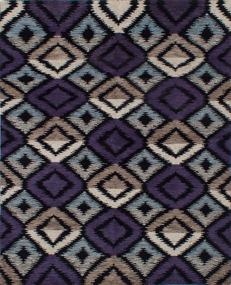 Transitional Purple Area rug 6x9 Indian Hand-knotted 239842