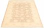 Bordered  Traditional Brown Area rug 5x8 Pakistani Hand-knotted 319962