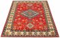 Bordered  Traditional Red Area rug 5x8 Afghan Hand-knotted 326907