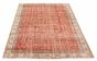 Bordered  Vintage Red Area rug 6x9 Turkish Hand-knotted 328083