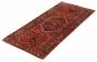 Persian Hamadan 3'3" x 6'11" Hand-knotted Wool Dark Red Rug