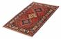 Persian Yalameh 3'5" x 4'11" Hand-knotted Wool Rug 