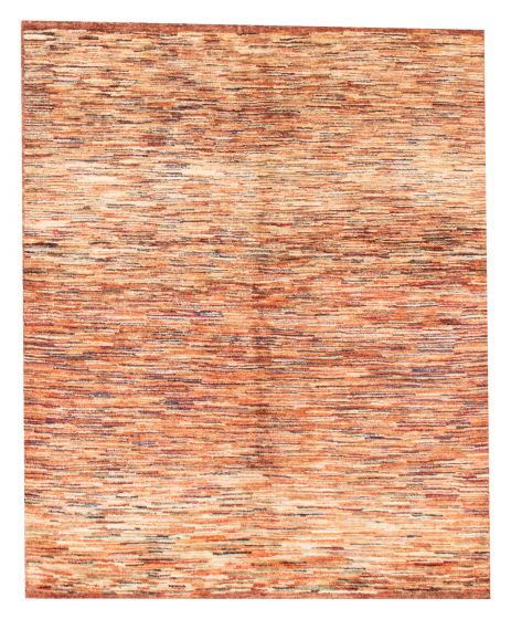 Stripes  Transitional Brown Area rug 4x6 Pakistani Hand-knotted 375200