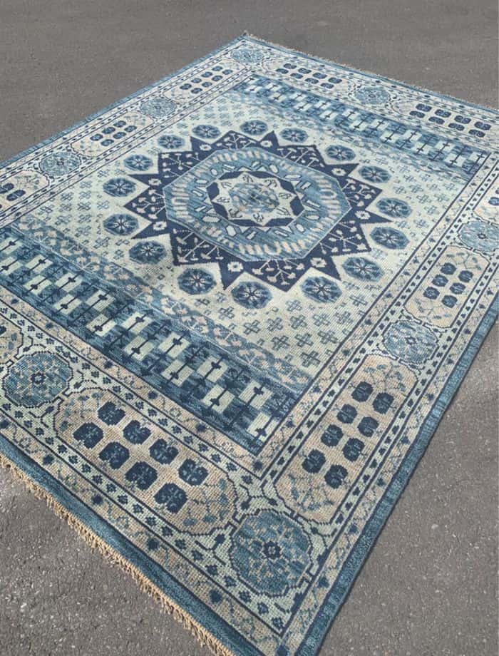 ECARPETGALLERY Mamluk rug on asphalt